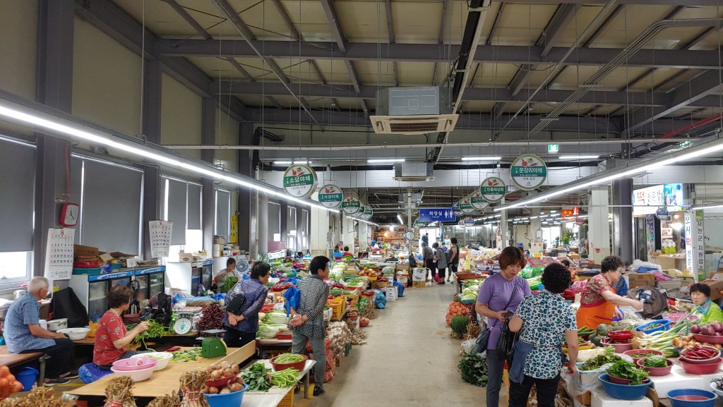 서천 전통시장 내부 풍경 장날 모습