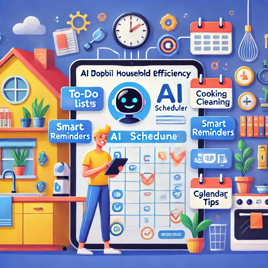 AI 스케줄러 사용으로 효율 증가하는 듯한 그림