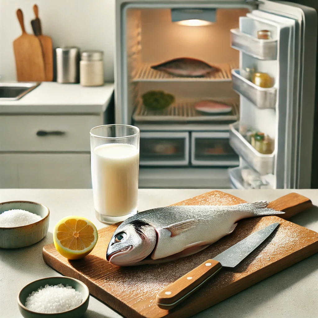 냉장고 생선 해동관련 사진