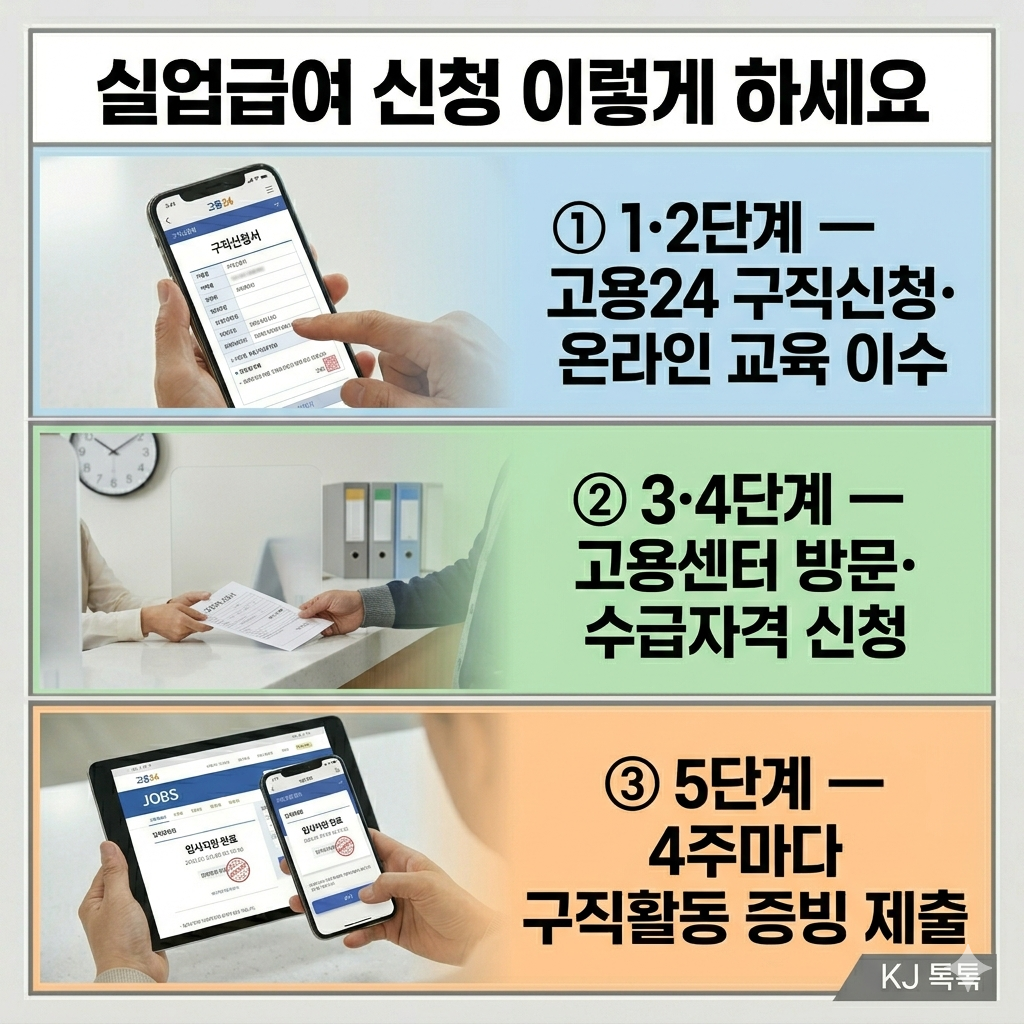 2026년 실업급여 완벽 정리 &mdash; 신청 5단계&middot;금액 계산&middot;반복수급 주의사항