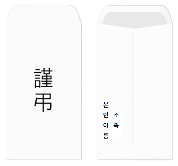 축의금봉투쓰는법, 경조사 봉투 쓰는 법