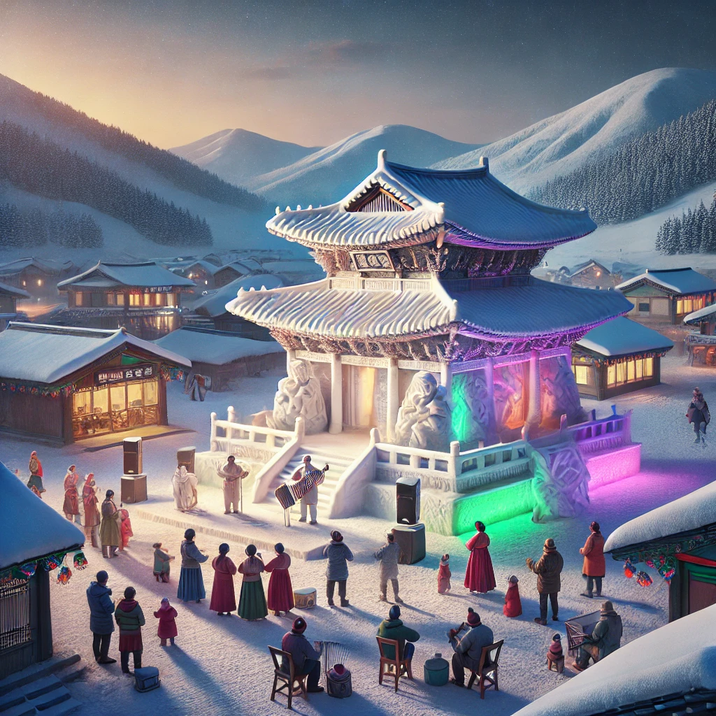 평창 송어축제 그림