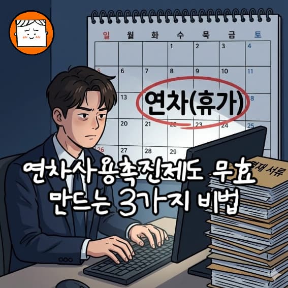 연차수당 챙기는 법: 연차사용촉진제도 무효 만드는 3가지 조건