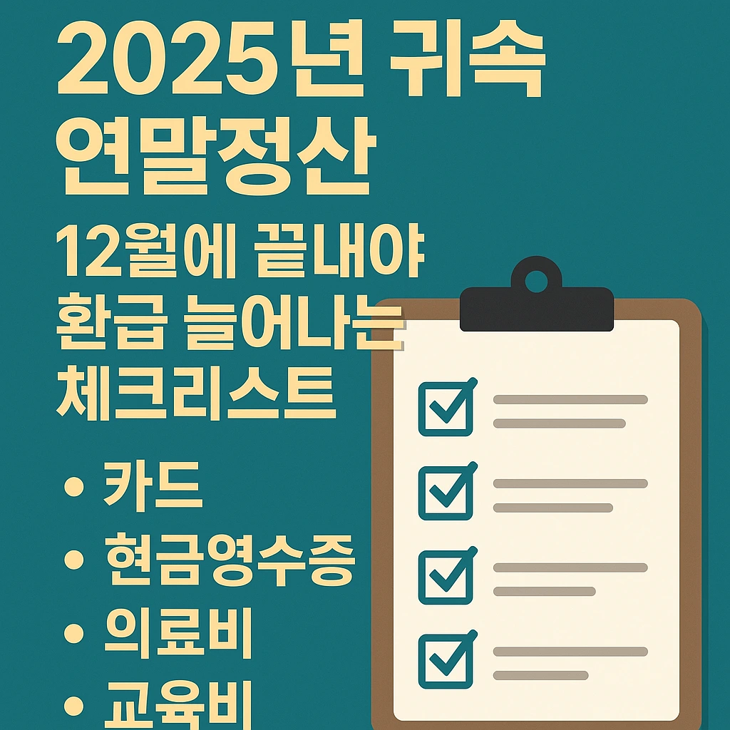 연말정산 체크리스트