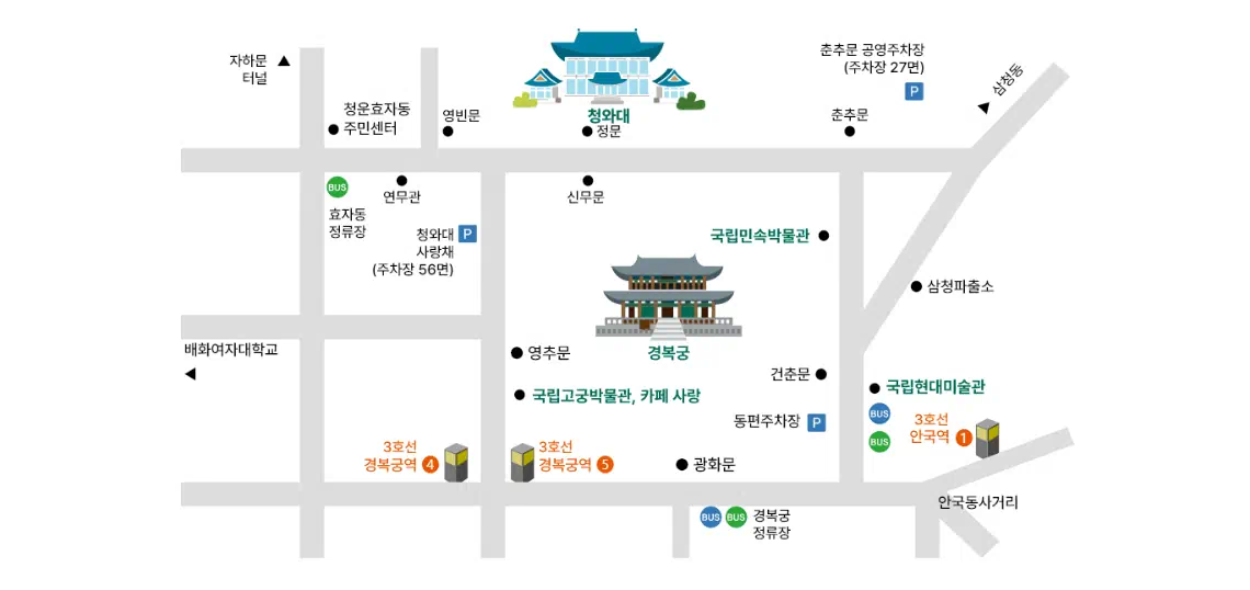 대중교통으로 오는 길의 대한 이미지