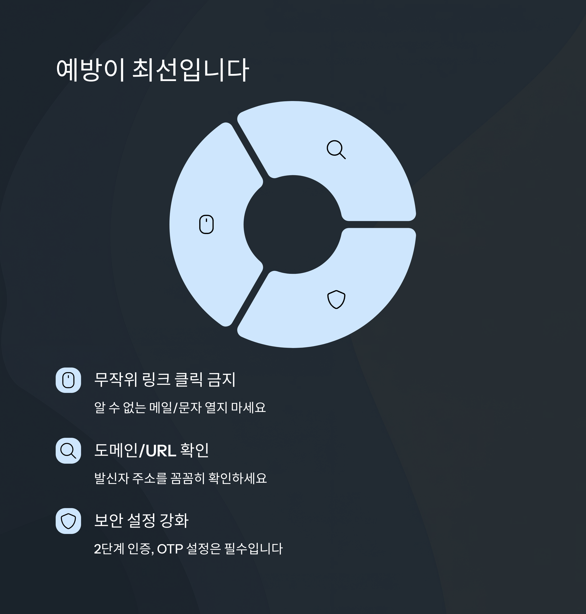 사전 예방 수칙 정리