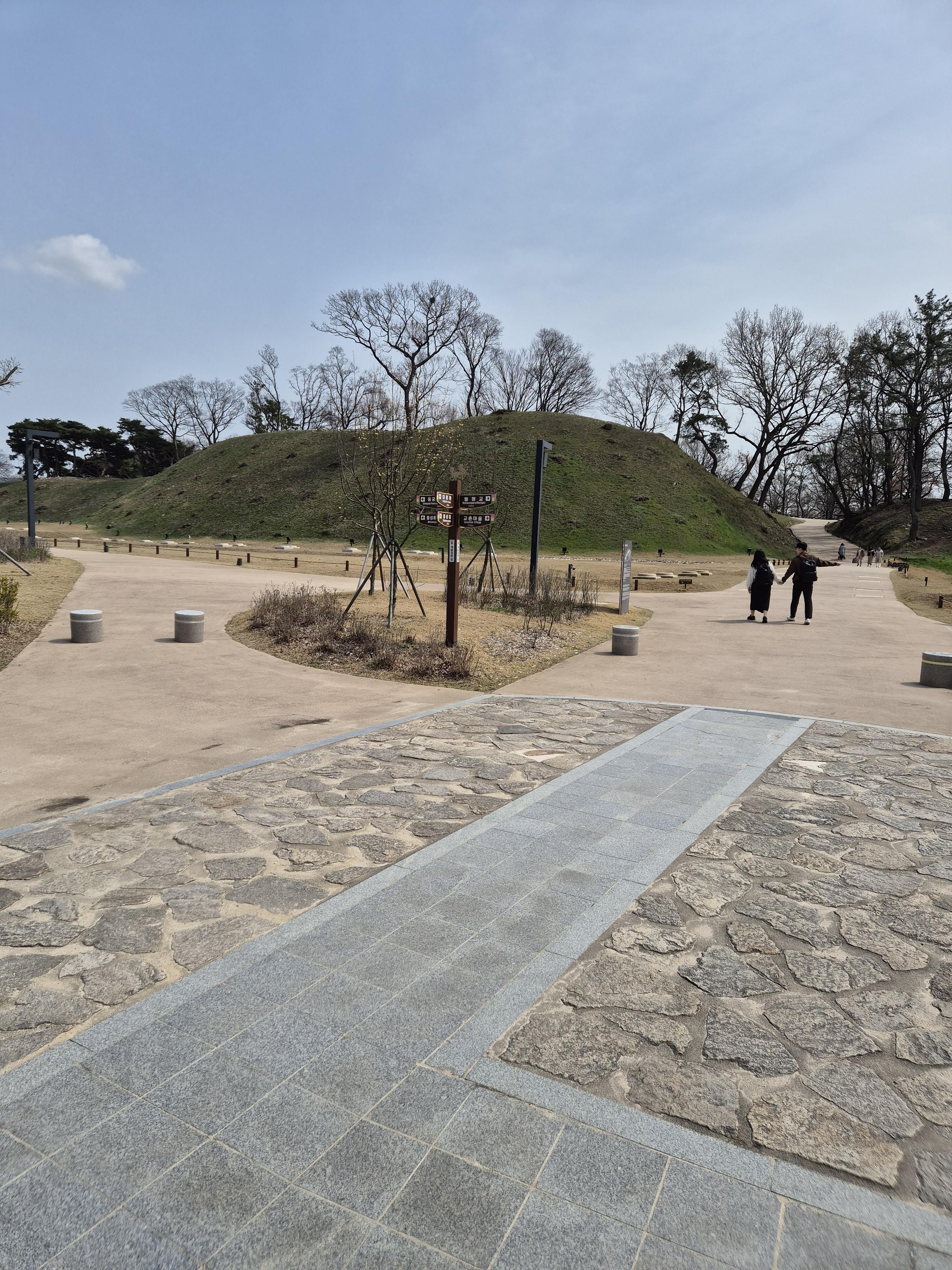 저 멀리 보이는언덕이 바로 월성 터