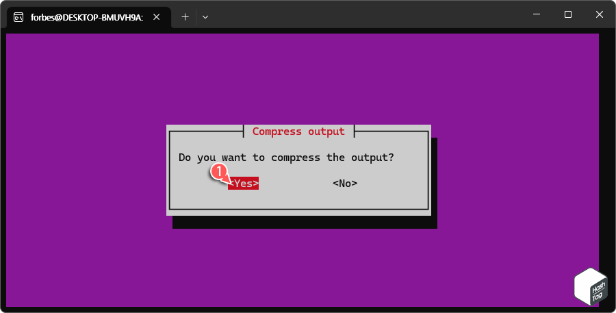 Compress output