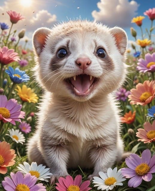 페럿의 사회화 훈련 방법