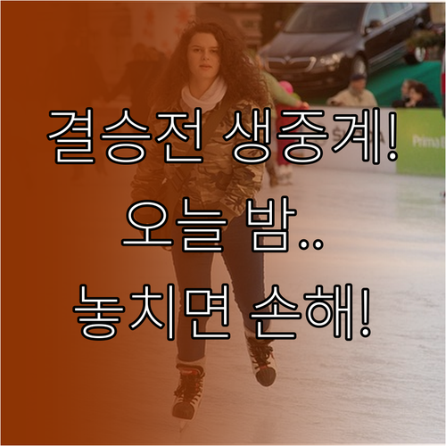 스피드스케이팅 500m 결승 중계 일..