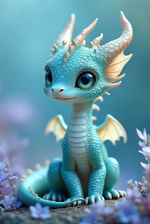 귀여운 새끼 용 사진