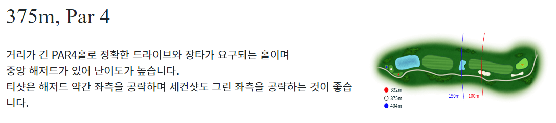 시그너스 컨트리클럽 코튼코스 7