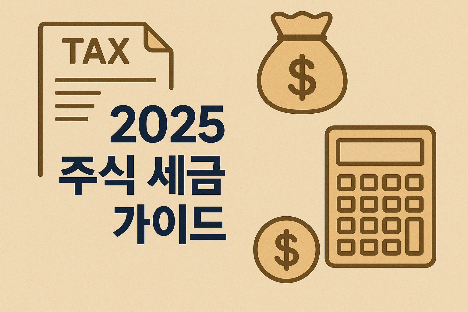 2025 주식 세금 가이드📊 양도소득세 계산, 이렇게만 하세요