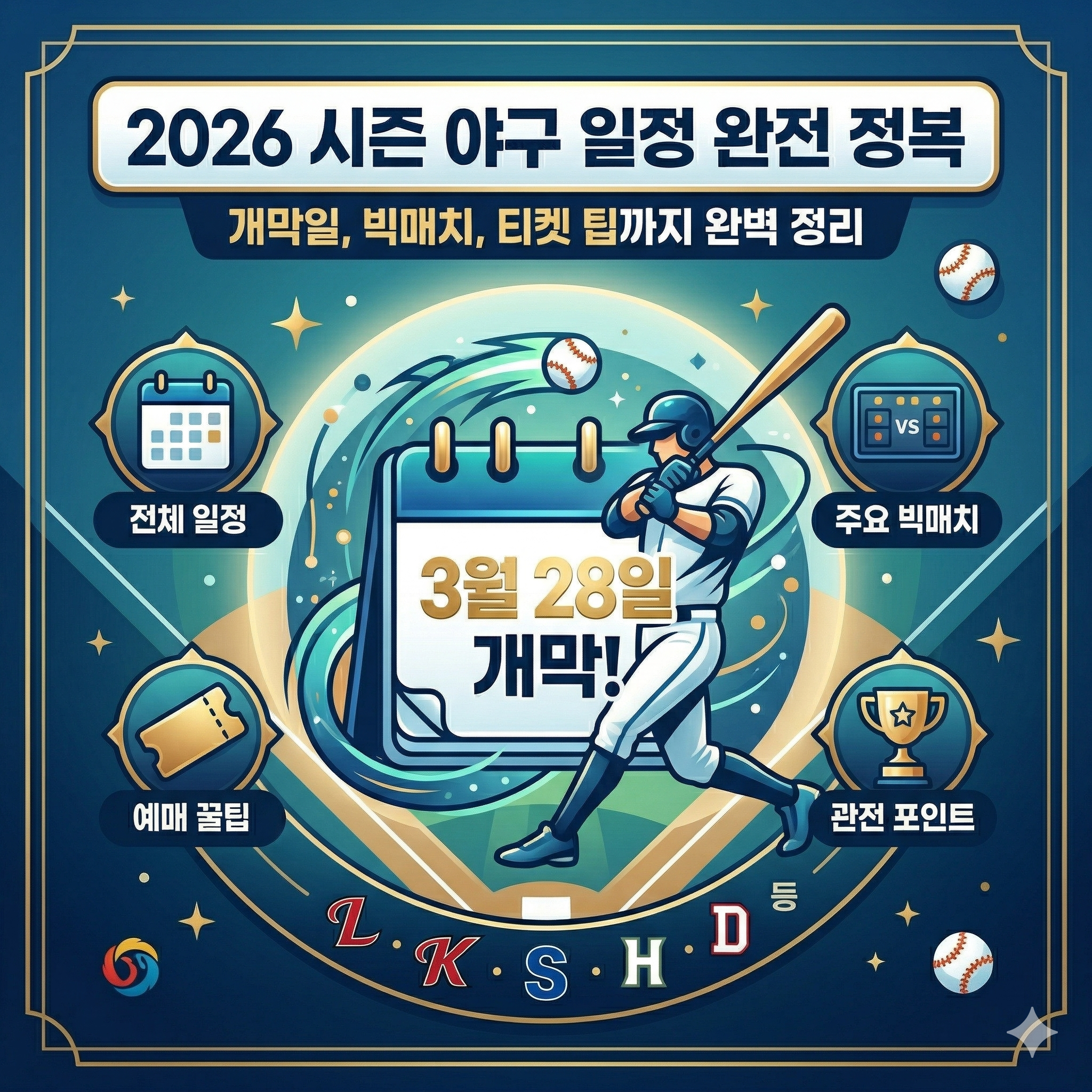 2026 야구 일정 및 프로야구 개막전 중계 정보 완벽 가이드