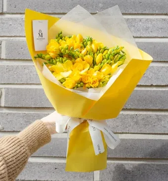 프리지아 수선화 꽃말 꽃다발 선물 의미_18