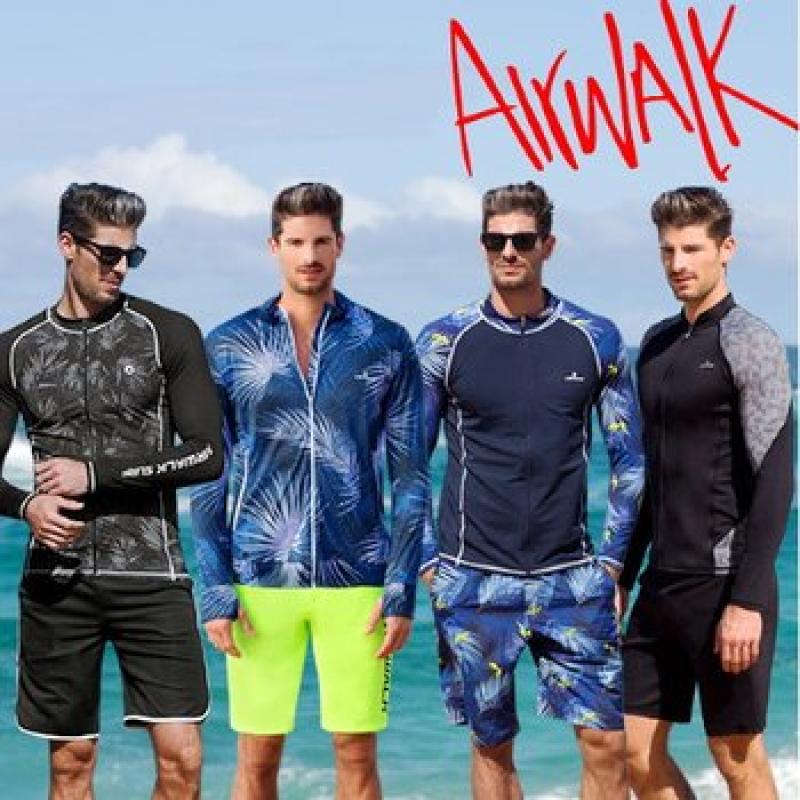 에어워크서프 남성래쉬가드세트 집업 트렁크 모음 래시가드 레