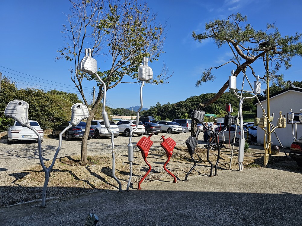 솟대 같은 배기라인