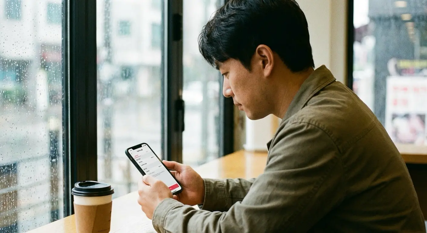 휴대폰 요금 자동이체 설정 화면