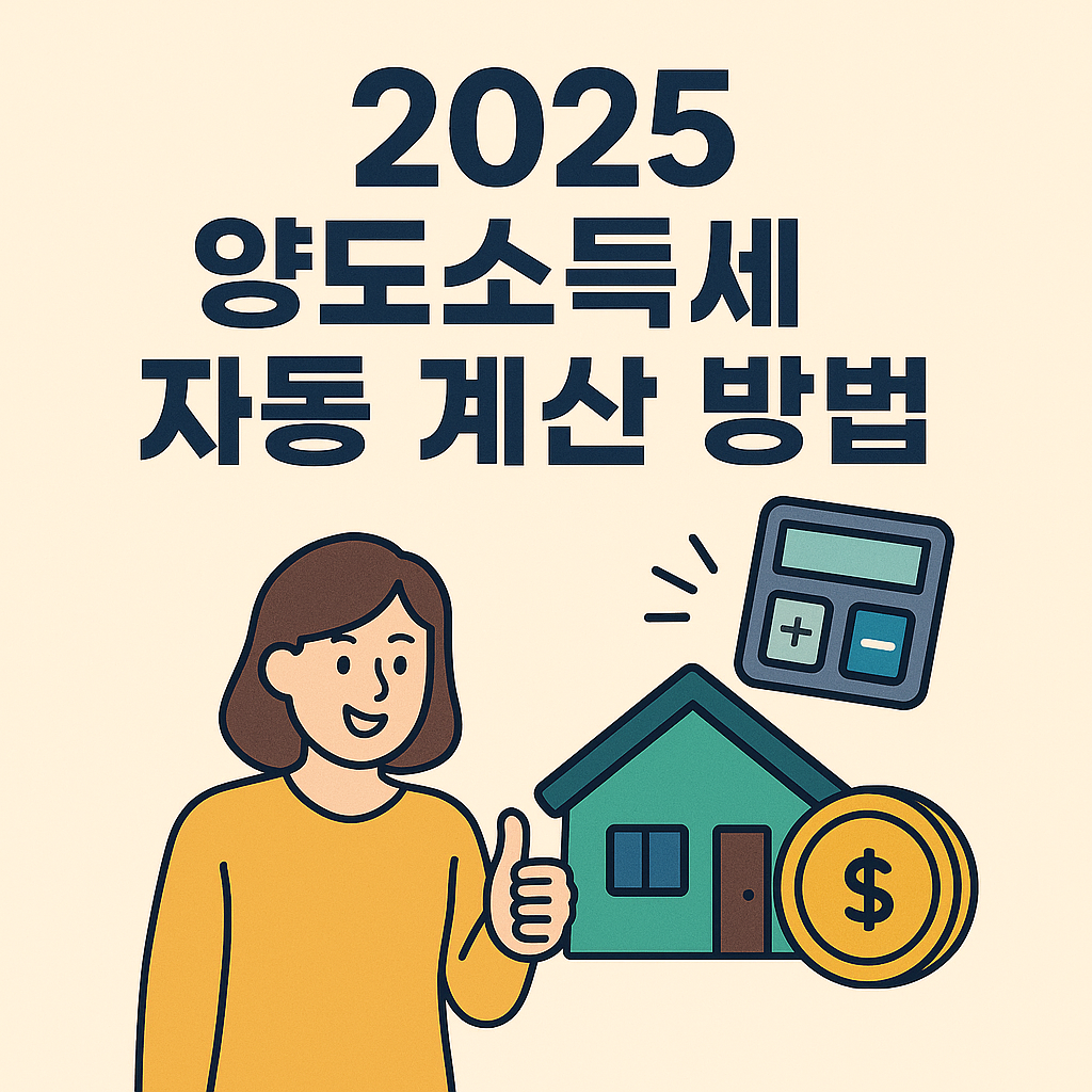 2025 양도소득세 자동 계산 방법