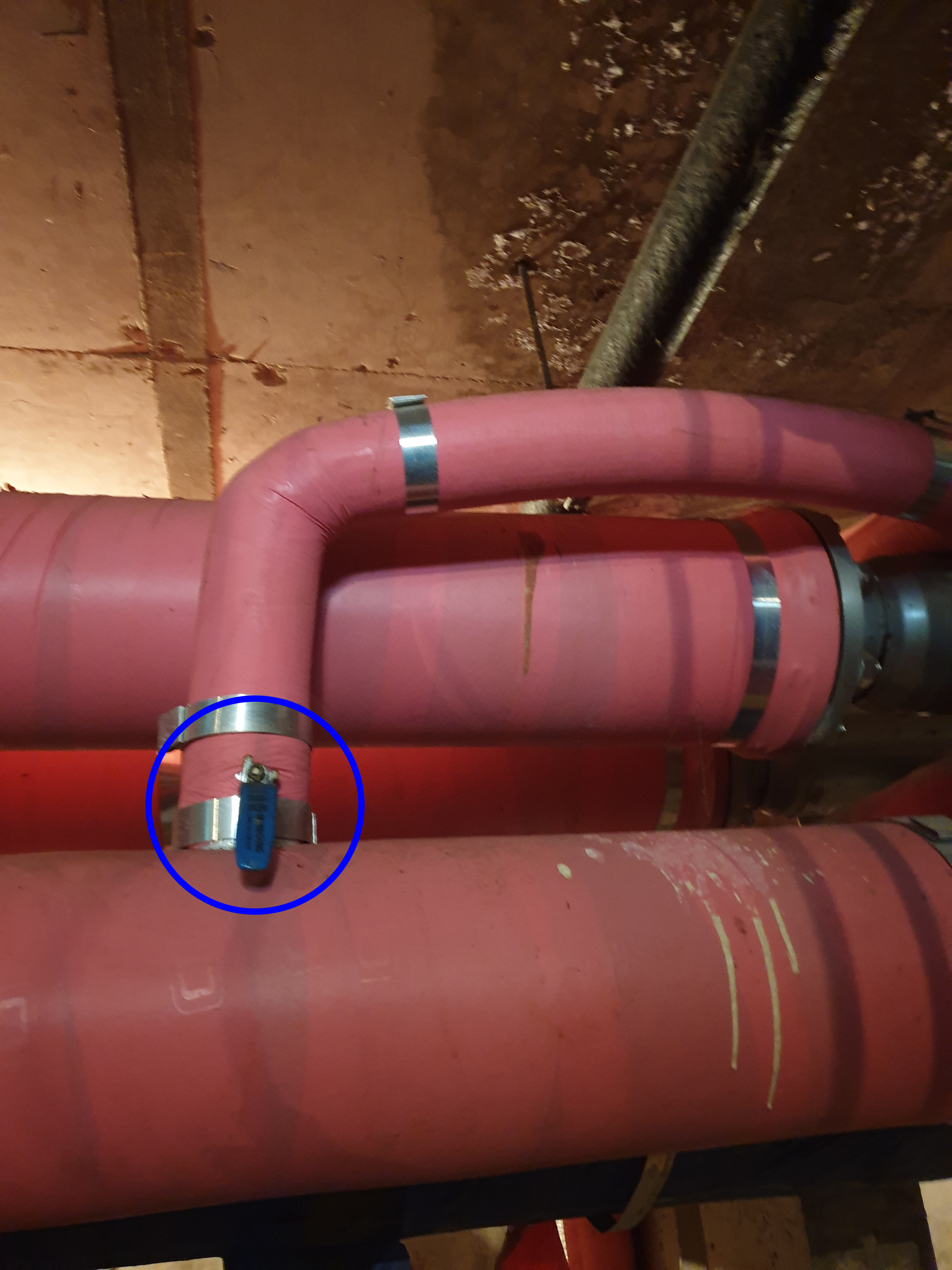 난방수 환수관 밸브