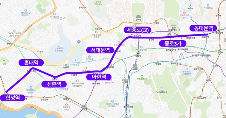 서울 심야 자율주행버스 노선도