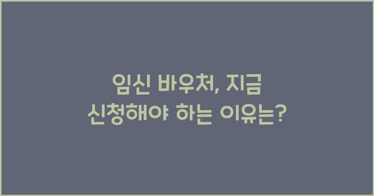 임신 바우처