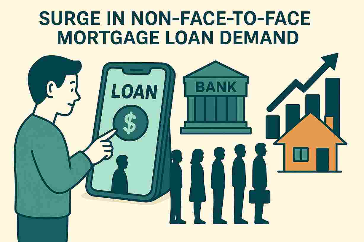 비대면 주담대 수요 급증, 대출 상담 줄 서기