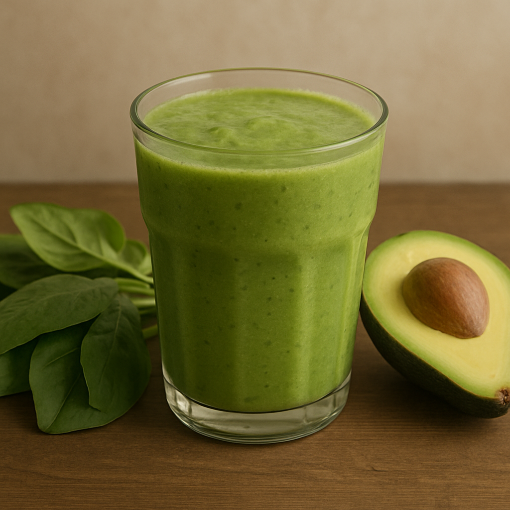 시금치와 아보카도를 활용한 간 건강 스무디