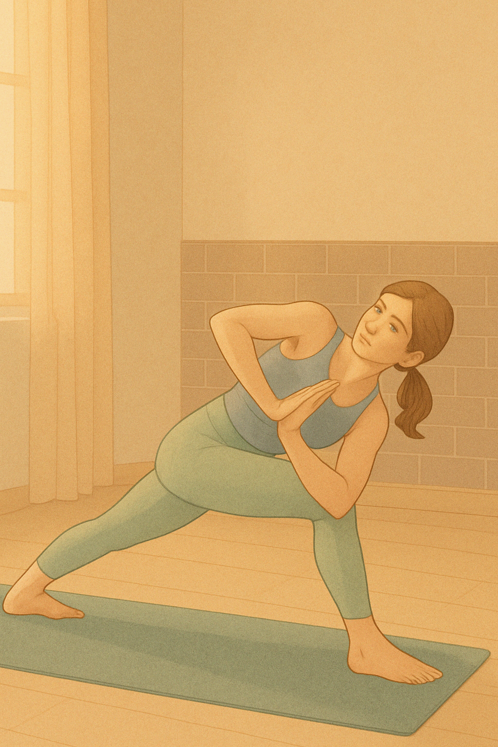 [요가]혼란을 비틀어 중심을 찾다 &ndash; 파리브르타 파르스바코나아사나