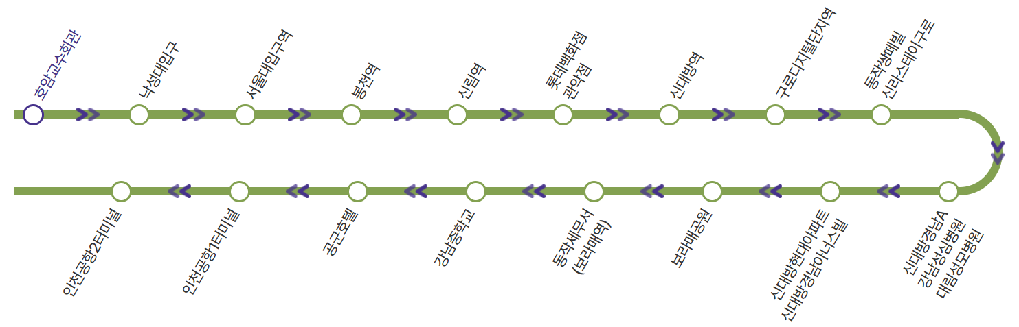 6017 공항버스 시간표 리무진 버스 6017번시간표 예매 요금 실시간 위치 노선(낙성대 서울대입구역 봉천역 신림역 신대방역 구로디지털단지역 보라매공원 인천공항)