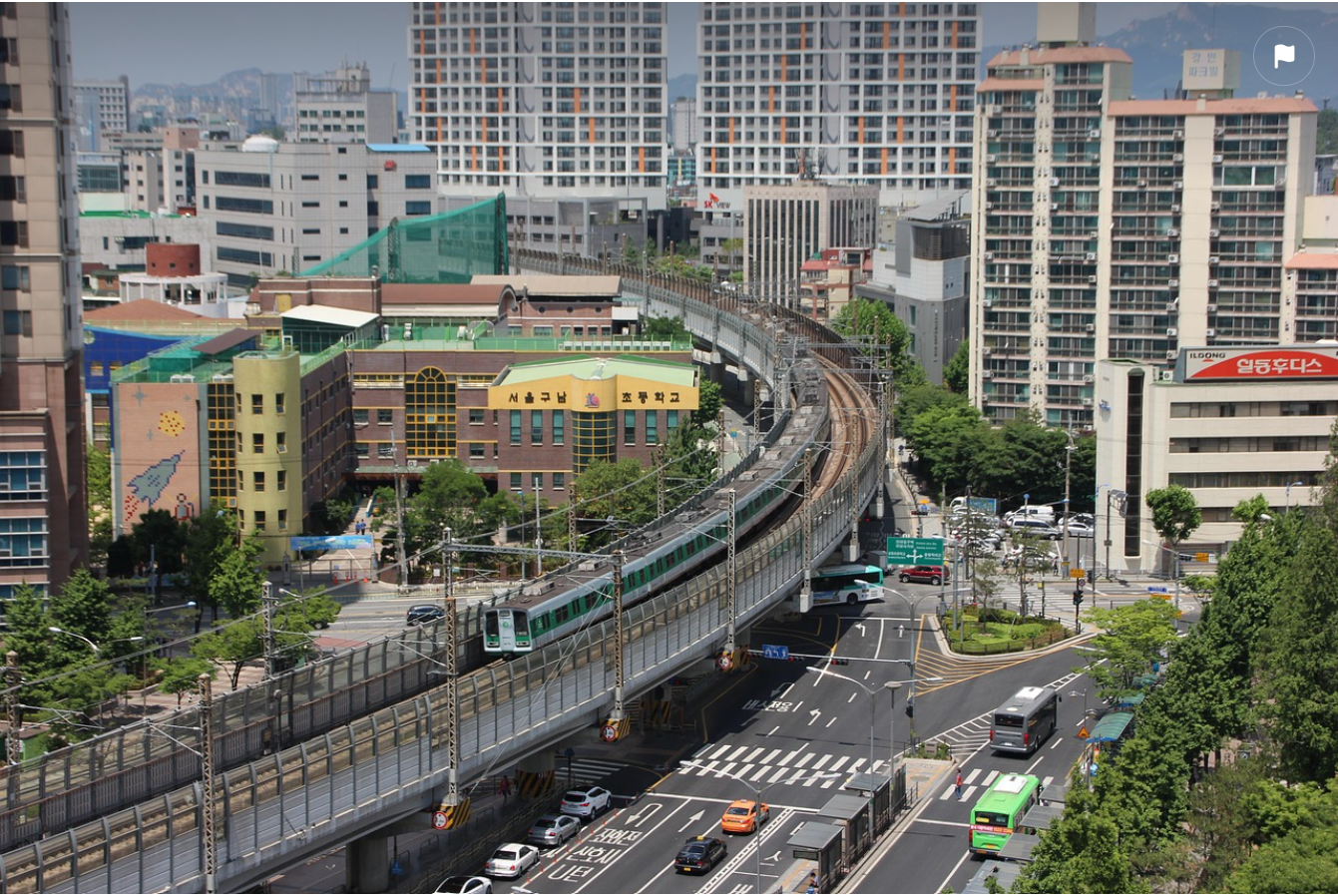 서울 지하철의 모습