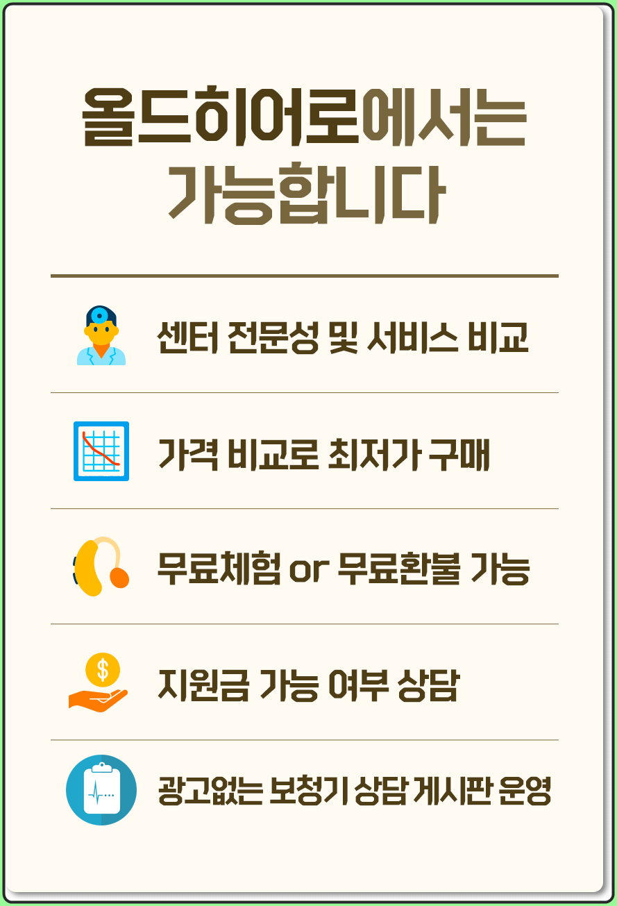 올드히어로에서 가능한 기능 소개