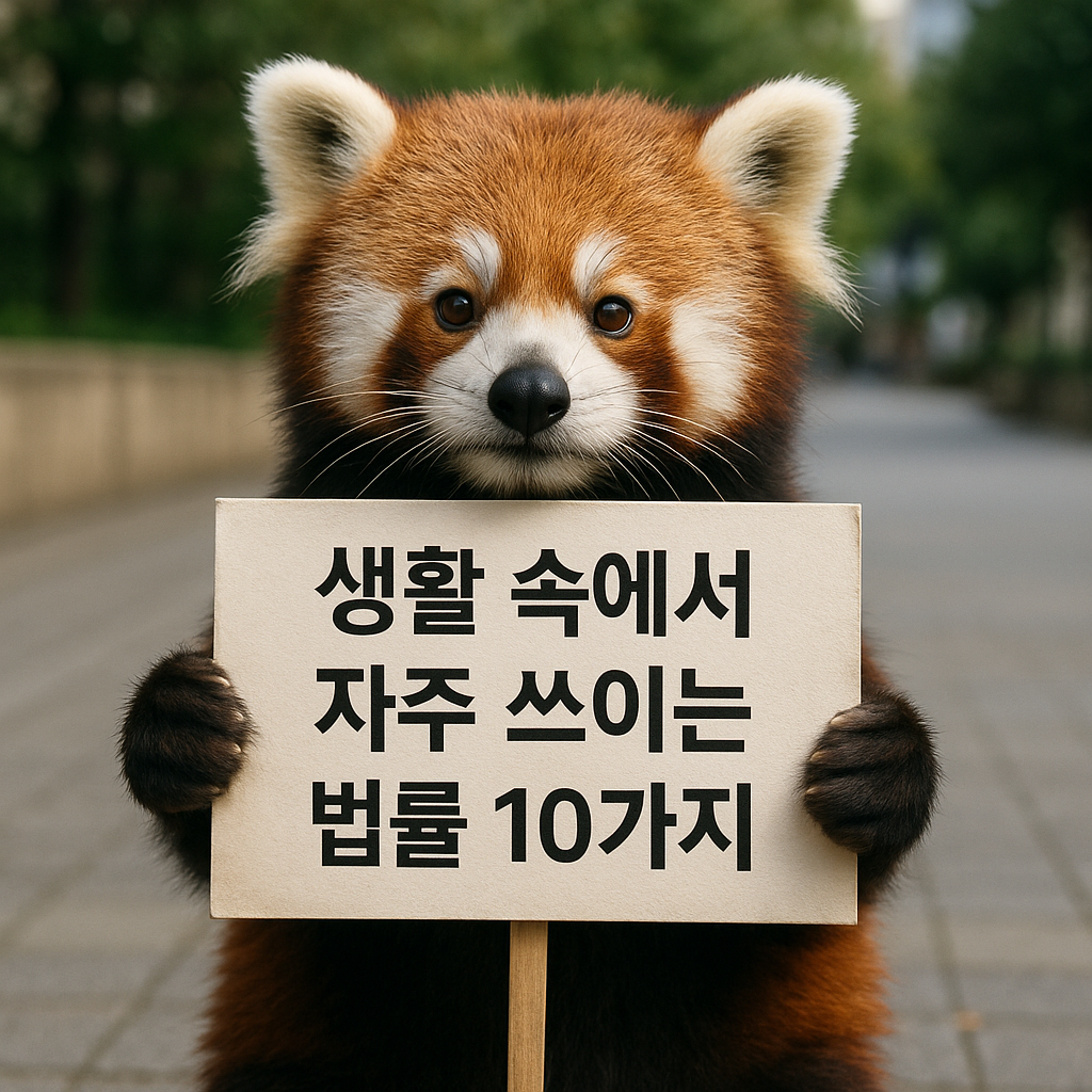 생활 속 자주 쓰이는 법률 10가지 일반인 필수 가이드