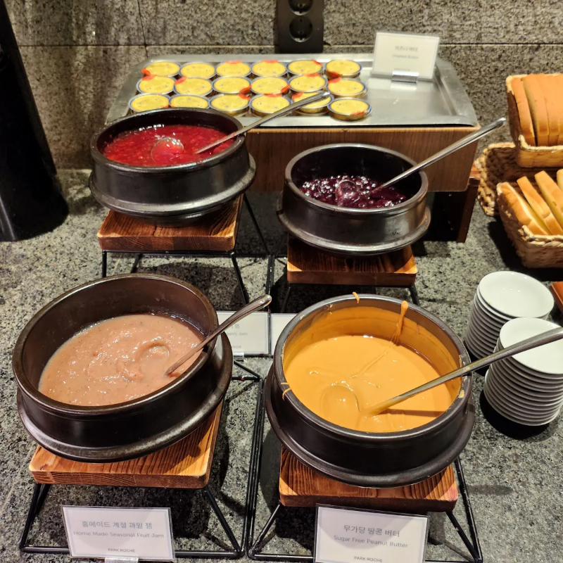 정선-파크로쉬-조식-잼-버터