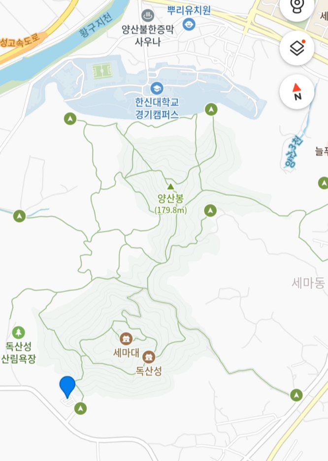 오산 독산성 세마대 출발 입구