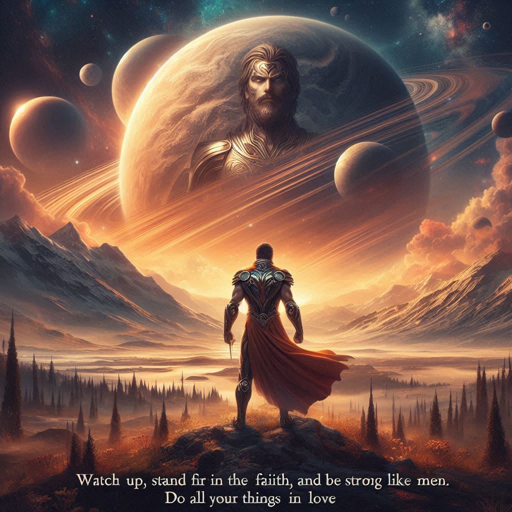 깨어 믿음에 굳게 서서 남자답게 강건하라