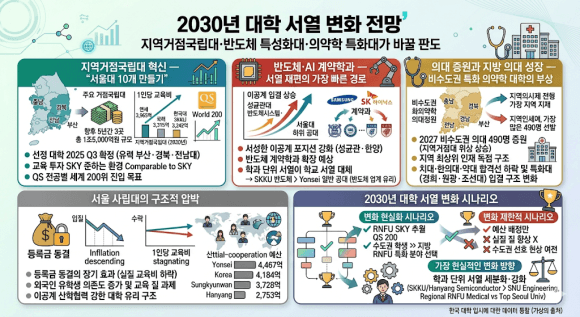 2030년 대학 서열 변화 전망