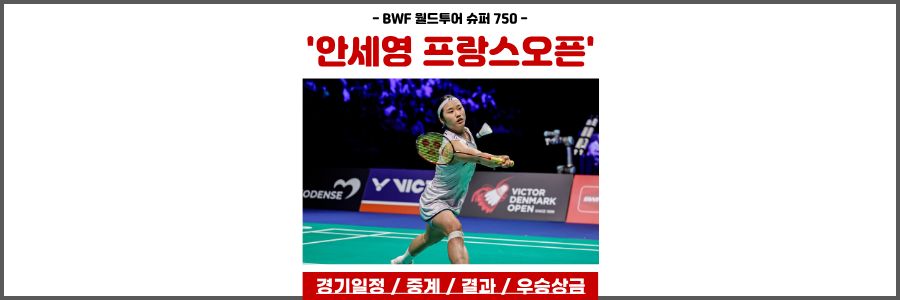 안세영 프랑스 오픈