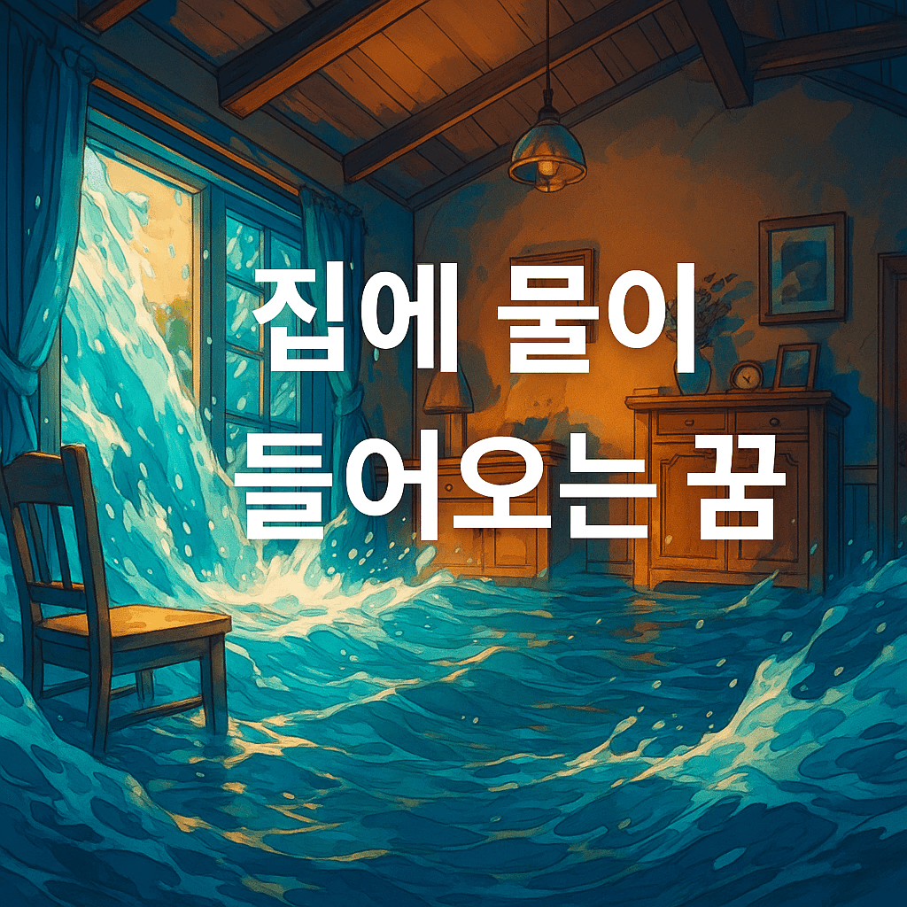 집에 물이 들어오는 꿈