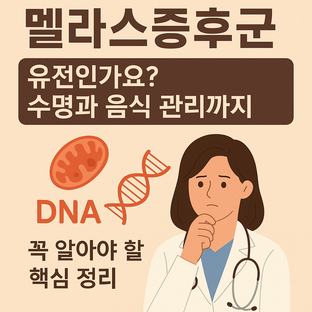 멜라스증후군, 유전인가요? 수명과 음식 관리까지 꼭 알아야 할 핵심 정리