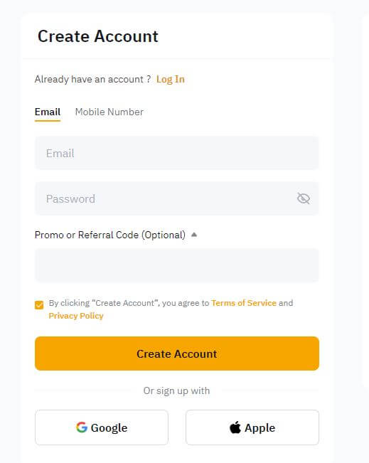 바이비트 계정 생성