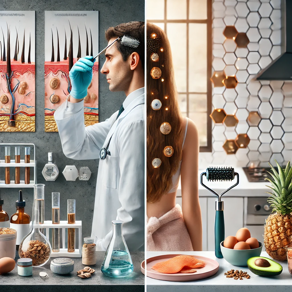 병원 탈모치료와 홈케어 이미지