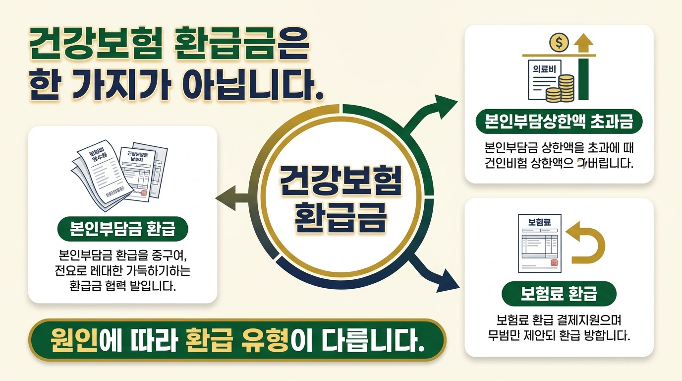 건강보험 환급금 원인에 따른 유형