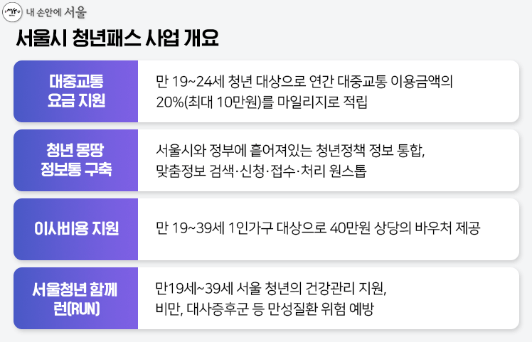 서울시 청년 패스 사업
