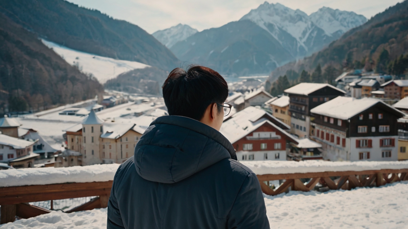 30대 남자 겨울여행 참고 사진