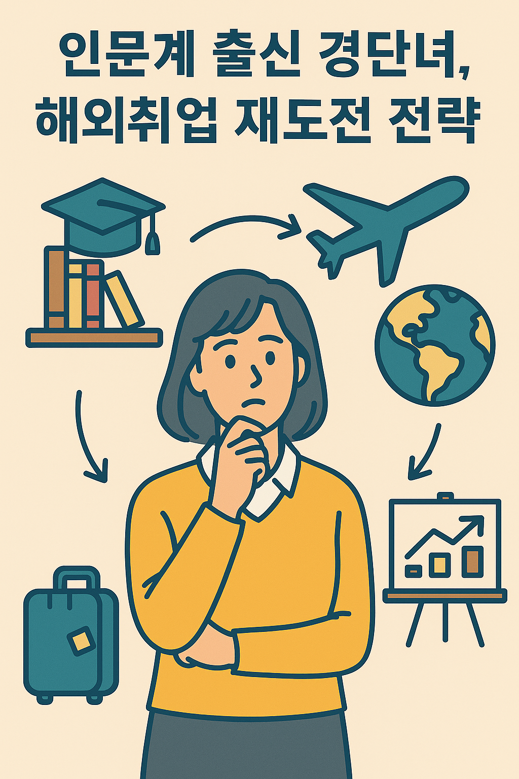 인문계 출신 경단녀, 해외취업 재도전 전략 관련 이미지 사진