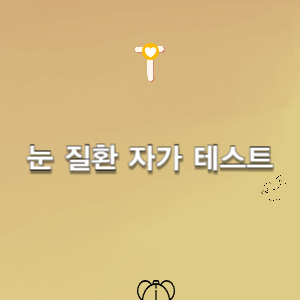 눈질환 자가진단 테스트