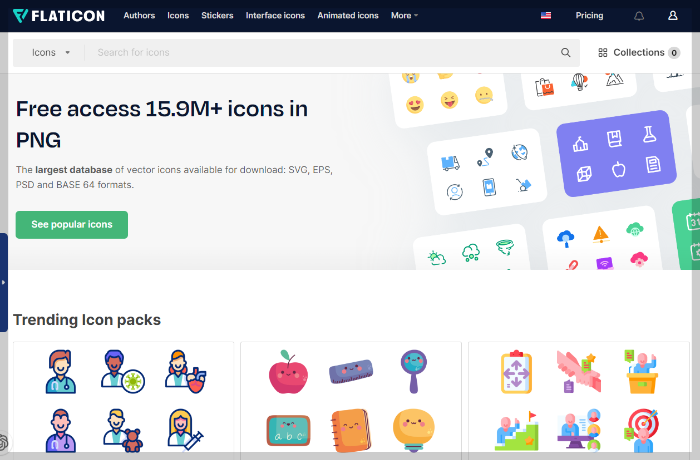 저작권 무료 아이콘 사이트 5개, 플랫아이콘