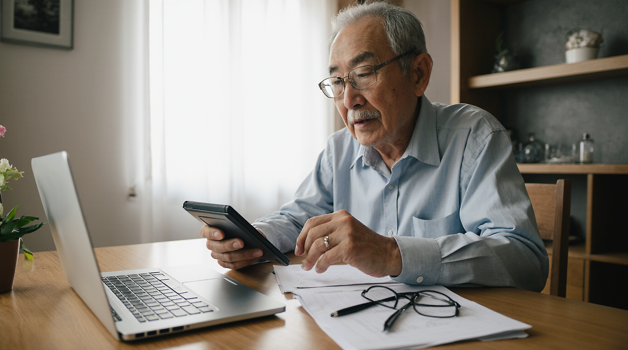 65세 기초연금 모의계산