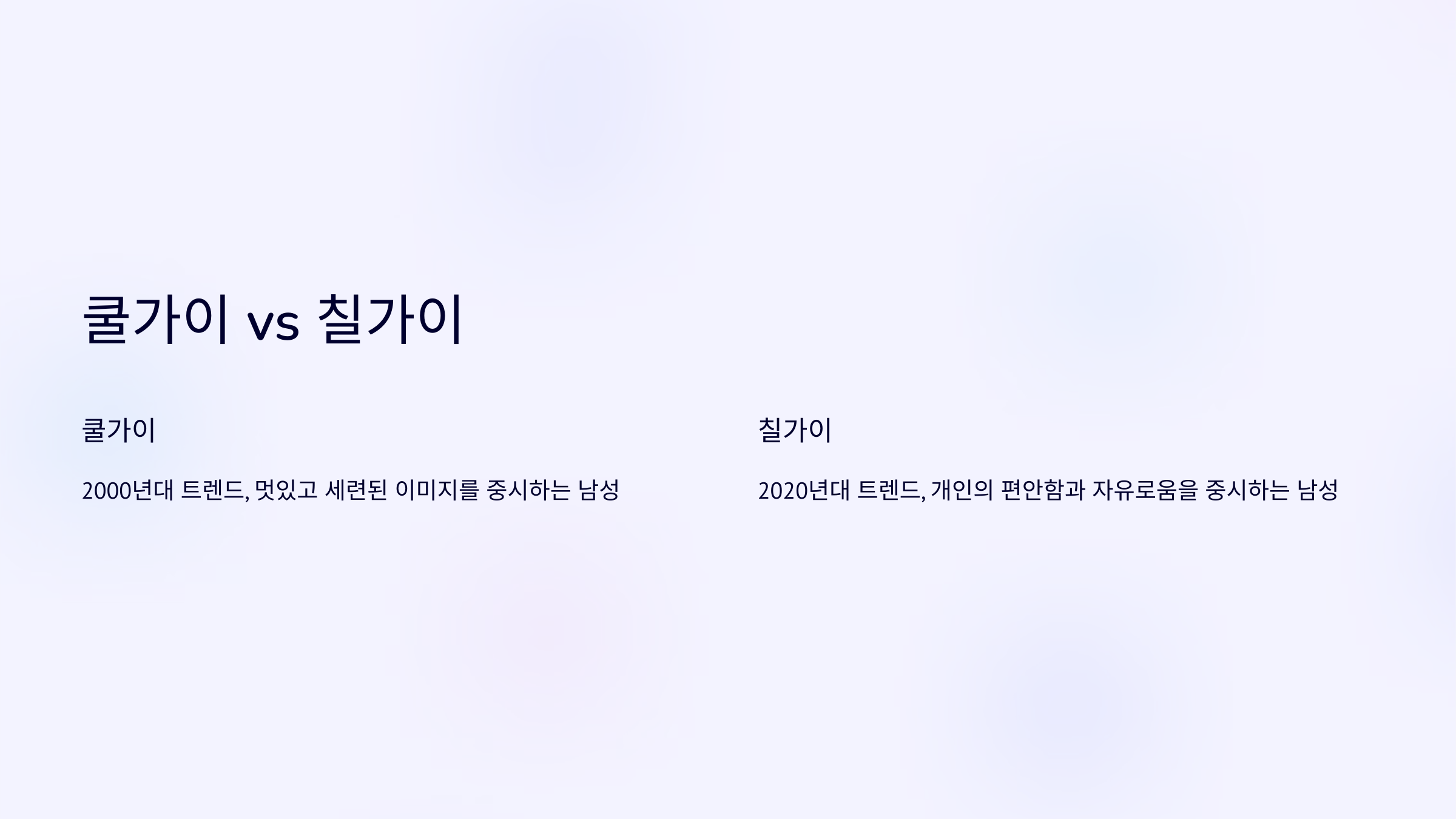 쿨가이와 칠가이의 차이